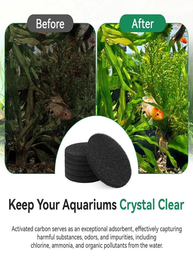 وسادات فلتر الكربون Magluv Fx4 متوافقة مع فلتر Fluval FX4/FX5/FX6، وسائط ترشيح بديلة لأحواض السمك لوسادات فلتر Fluval Fx6، عبوة من 6 قطع - Image 4